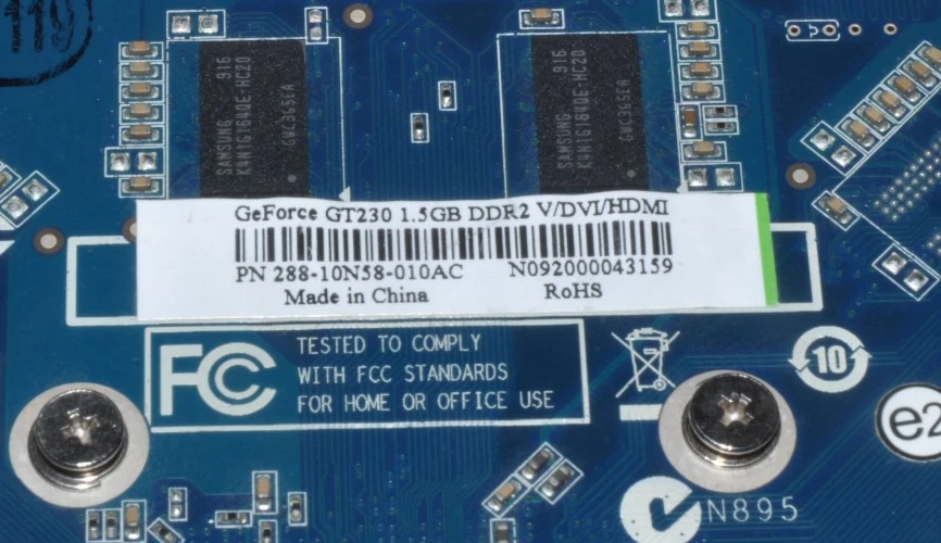 NVIDIA GeForce GT 230 1.5GB DDR3 PCIe Graphics Card 288-10N58-010AC - Image 4 of 4