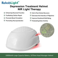 1070nm Infrared Laser Light Therapy Brain Stimulation Helmet for Elder Migraines