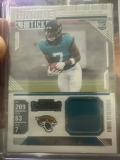 2024 Panini Contenders- Brian Thomas Jr #RTS-BTJ Rookie Ticket Swatch (RC, MEM)