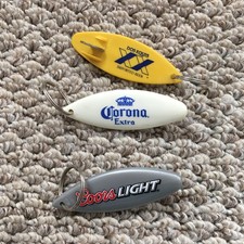 Surfboard Bottle Opener Keychain Lot Of 3 Beer Imported Domestic Surf Beach