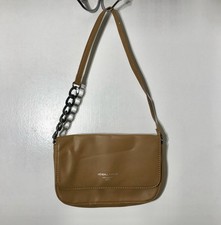 Kendall and Kylie, Small Cognac Brown Chain Shoulder Bag Purse