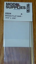 Detail Associates 2524 All Scale Flat Brass Wire pkg(4)