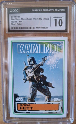 2023 Topps Star Wars Throwback Thursday Boba Fett 143 Photo Variation SP