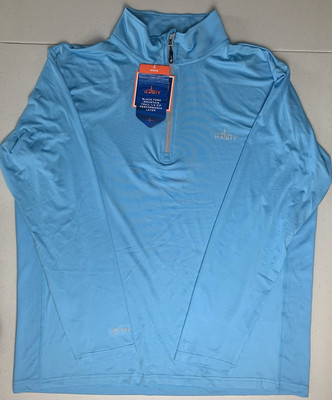 NWT Habit Black Fork Mountain Trail 1/4 Zip Performance Layer Men's XL Blue