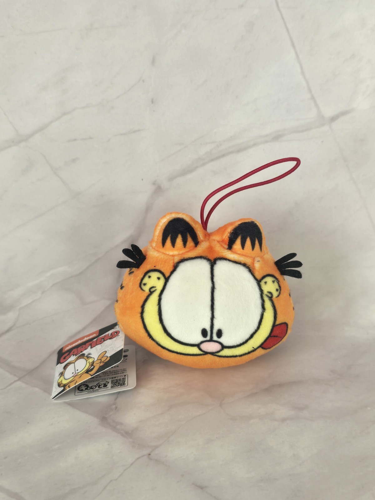 Garfield Japanese Plush Stuffed Toy Keychain Charm - SK Japan 3""/7cm
