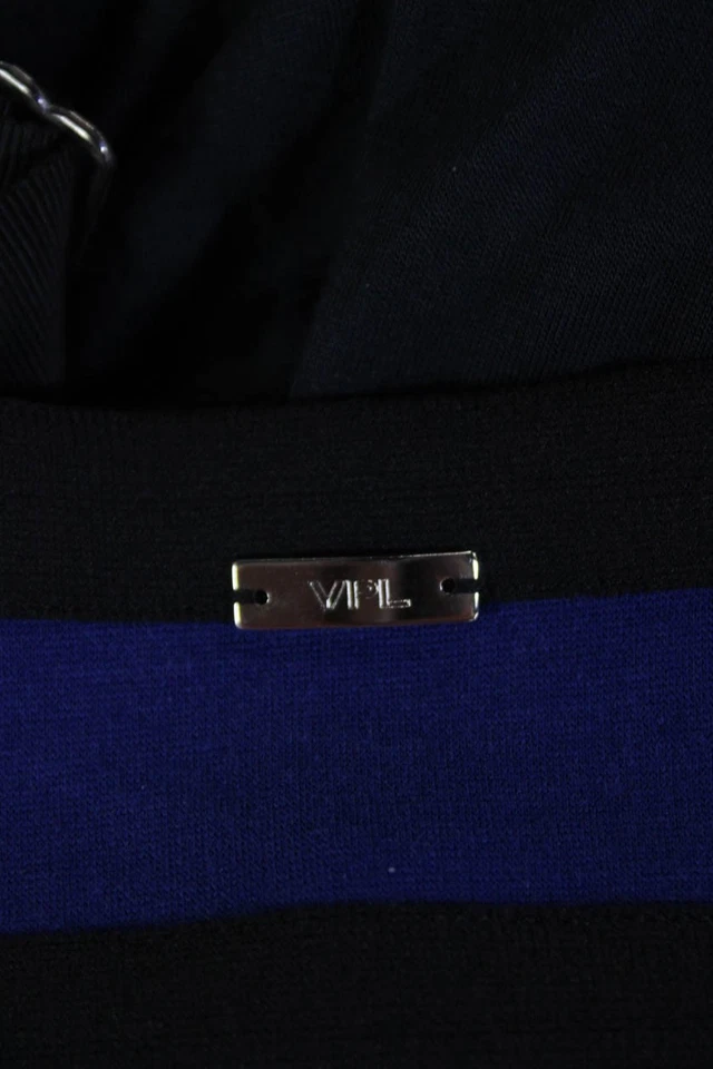 Blusa sin mangas VPL para mujer colorblock detalle reunido blusa negra talla M Foto 4 de 4