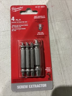 Milwaukee Steel Screw Extractor Set (4-Piece) 49-57-9001