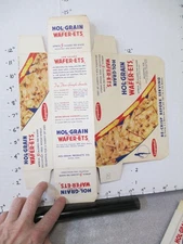 LANGENDORF Wafer-ets low calorie cracker food packaging box 1950s Seattle WA #2