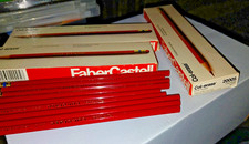 Faber-Castell Col-Erase Carmine Red Pencils 20005 2 3/4 dozen-33ct - 1277 NOS