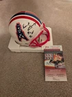 Earl Campbell HOF 91 signed Houston Oilers mini helmet with JSA COA