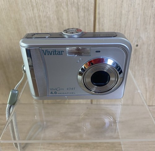 Vivitar ViviCam 4345 4.0MP Digital Compact Camera 4x Zoom & Memory Card - Tested - Picture 2 of 13