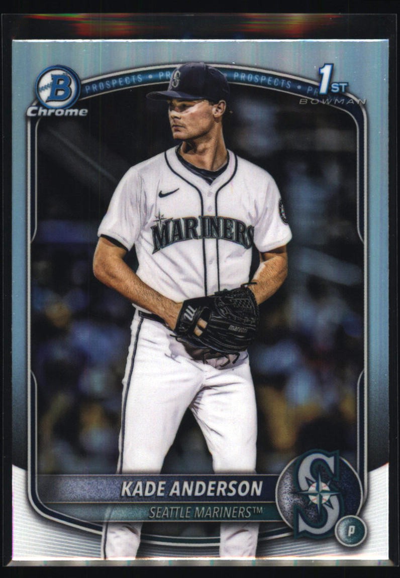 2025 Bowman Draft #BDC-3 Kade Anderson Chrome Refractor Seattle Mariners