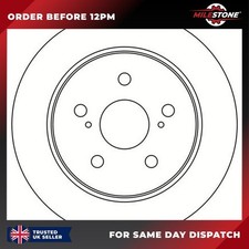 1X BRAKE DISC FOR LEXUS UX NX ES 250H 300H 200T AWD 200 250 300 350 E-FOUR REAR