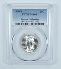 1950-S Washington Quarter Boston Collection MS64 PCGS Blue Label