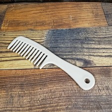 Vintage Unbreakable Hair Comb 8 White Original New Old Stock NOS