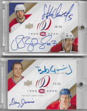 UD Centennial Canadiens Dual Auto /50 Gainey/Jarvis Quintal/Brisebois **Pick 1**