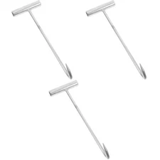 Set of 3 Lifting Hook with Handle Industrial Manhole Cover Lifter