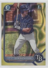 2022 Bowman Draft Chrome Yellow Lava Refractor 7/75 Dominic Keegan #BDC-9 0q4s