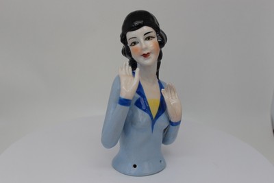 Teepuppen Mata Hari Sexy Half Doll Pincushion Arms Away Art Deco Stil Art Nouvea