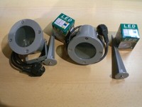 2X Led Gartenstrahler AußEnstrahler Mit Erdspieß GU10 4W Spot Aus Aluminium