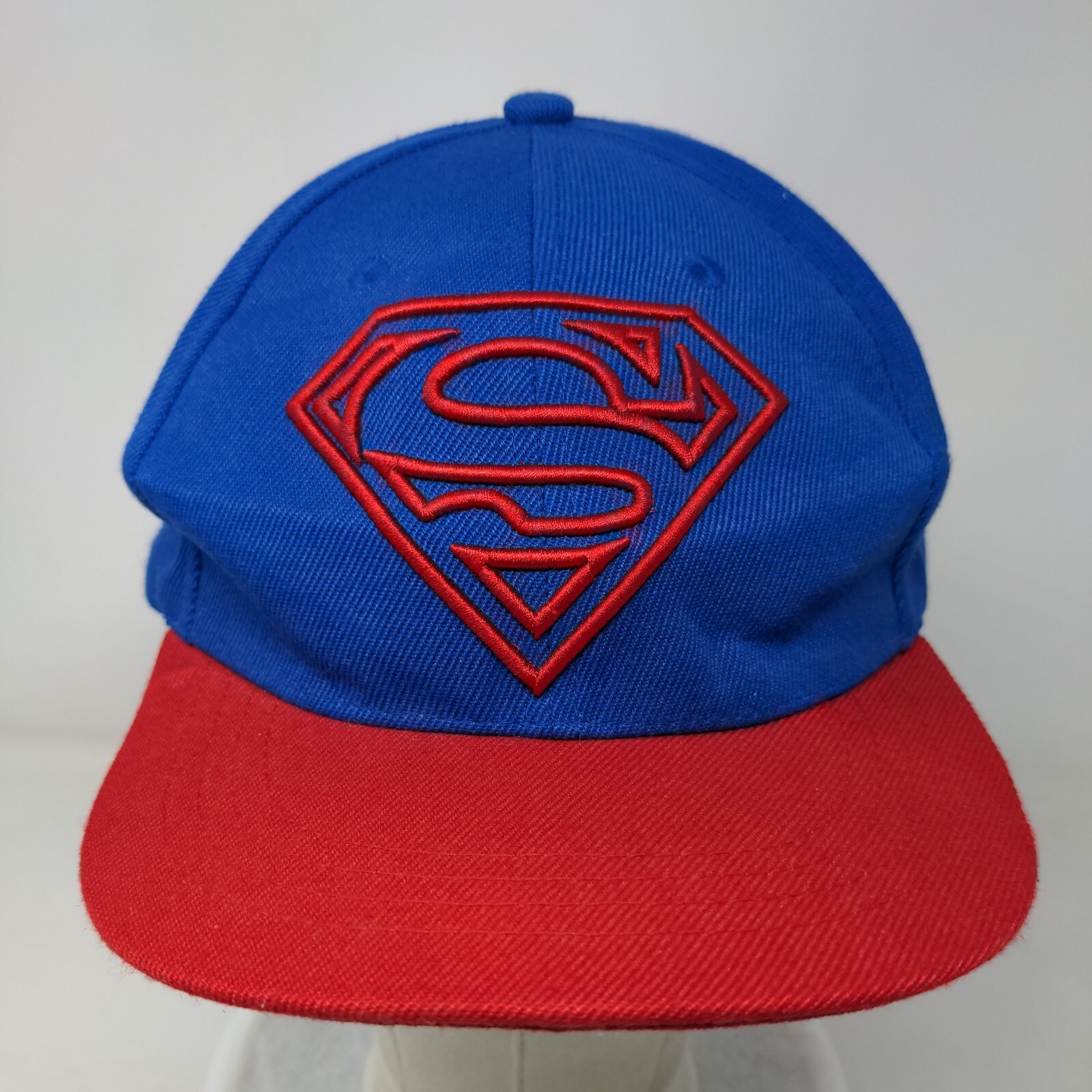 Superman Snapback Hat Multi One Size Embroidered … - image 2