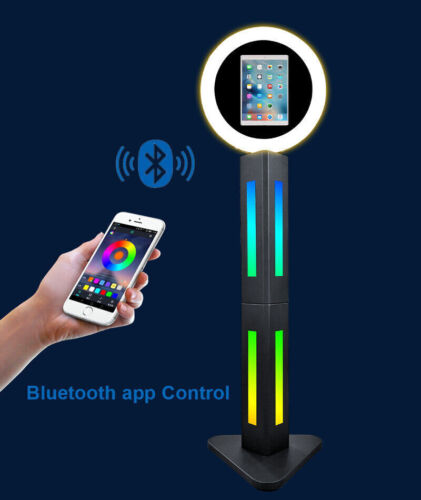 iPad Photo Booth Shell W/ LED Ring light Selfie Photobooth Stoer for weddings - Picture 6 of 10