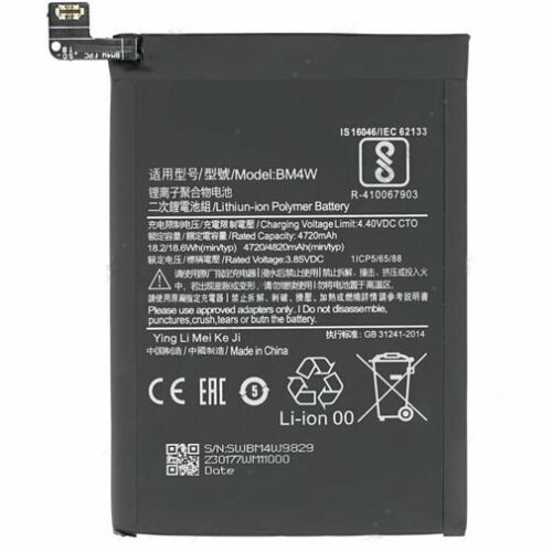 BATTERIA BM4W PER XIAOMI Mi 10T LITE 5G M2007J17G 4820 mAh PARI ORIGINALE