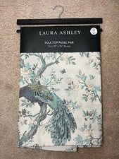NEW Laura Ashley Belvedere Window 2 Pole Top Panels 38" x 96" - 4 AVAILABLE