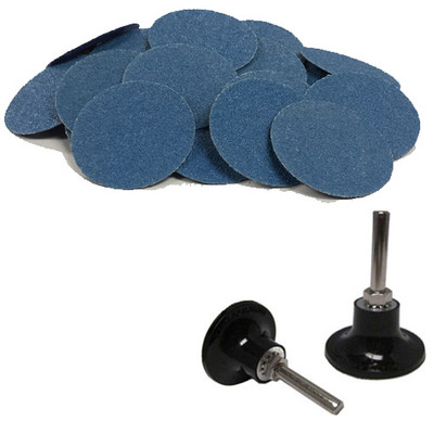 200 - 3'' Roloc Zirconia Quick Change Sanding Disc 80 Grit and Mandrel
