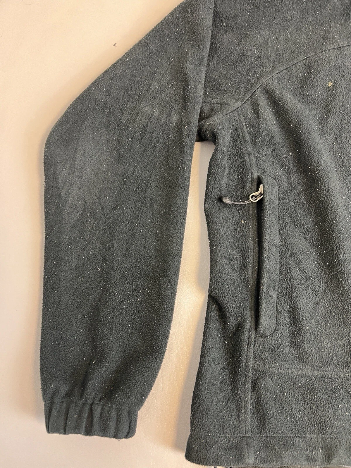north-face windwall fleece full zip pockets logo jacket