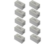 10 Pack CAT6 Junction Box 110 Punch Down Ethernet LAN Extender Inline Adapter v2