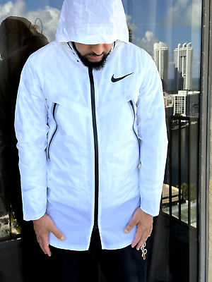 New Nike Pro Elite 2-in-1 Racing Storm Jacket White/Black New Nike Pro Elite 2-in-1 Racing Storm Jacket White/Black