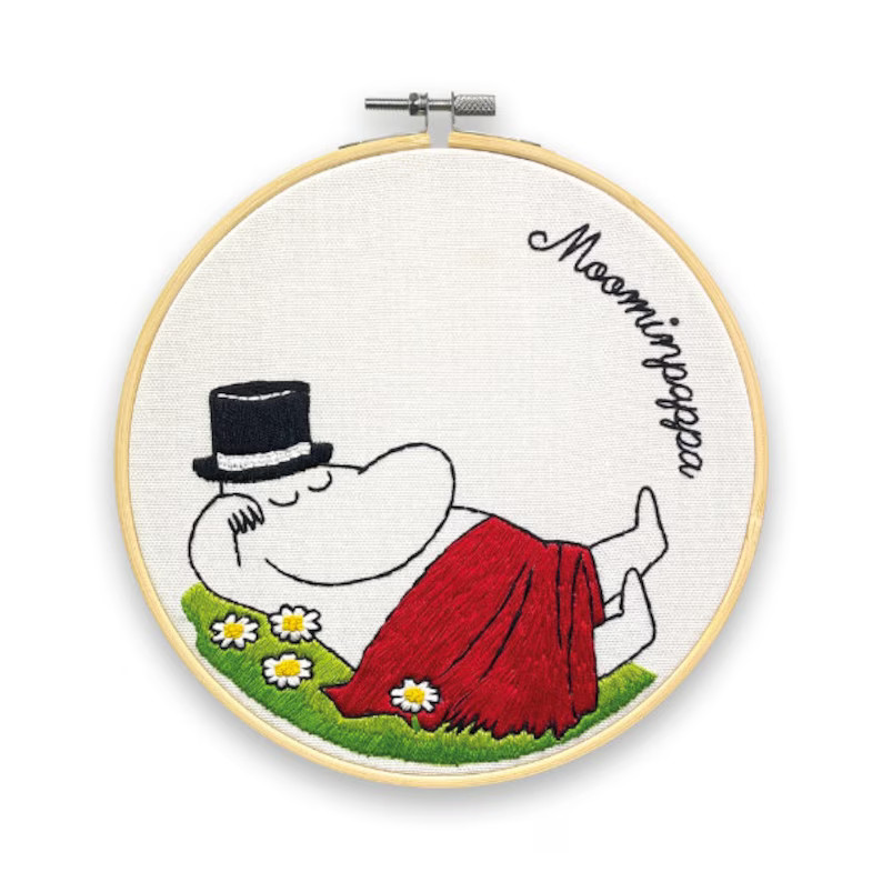 The Crafty Kit Company 'Moomin - Moominpappa Snoozing' Embroidery Kit