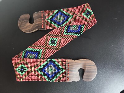 Wonderful Mexican Handmade Beaded Stretch Belt Ron Chaquiron  display picture 3