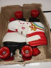 Vintage Care Bears New Condition 1983 Roller Skates Childrens size 10J With Box
