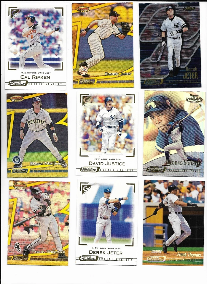 2001 Topps fusion PICK-A-CARD Bonds Maddux McGwire Jeter Chipper Ripken Mussina - Image 3 of 4