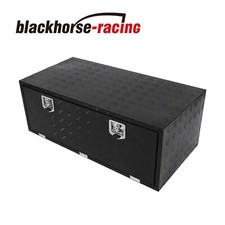 48"X18"X24" Black Aluminum Pickup Truck Bed Tool Box Trailer Storage w/ Lock Key