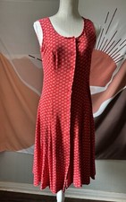 Vintage Laura Ashley Red Floral Cottage Core Garden Dress Size 6