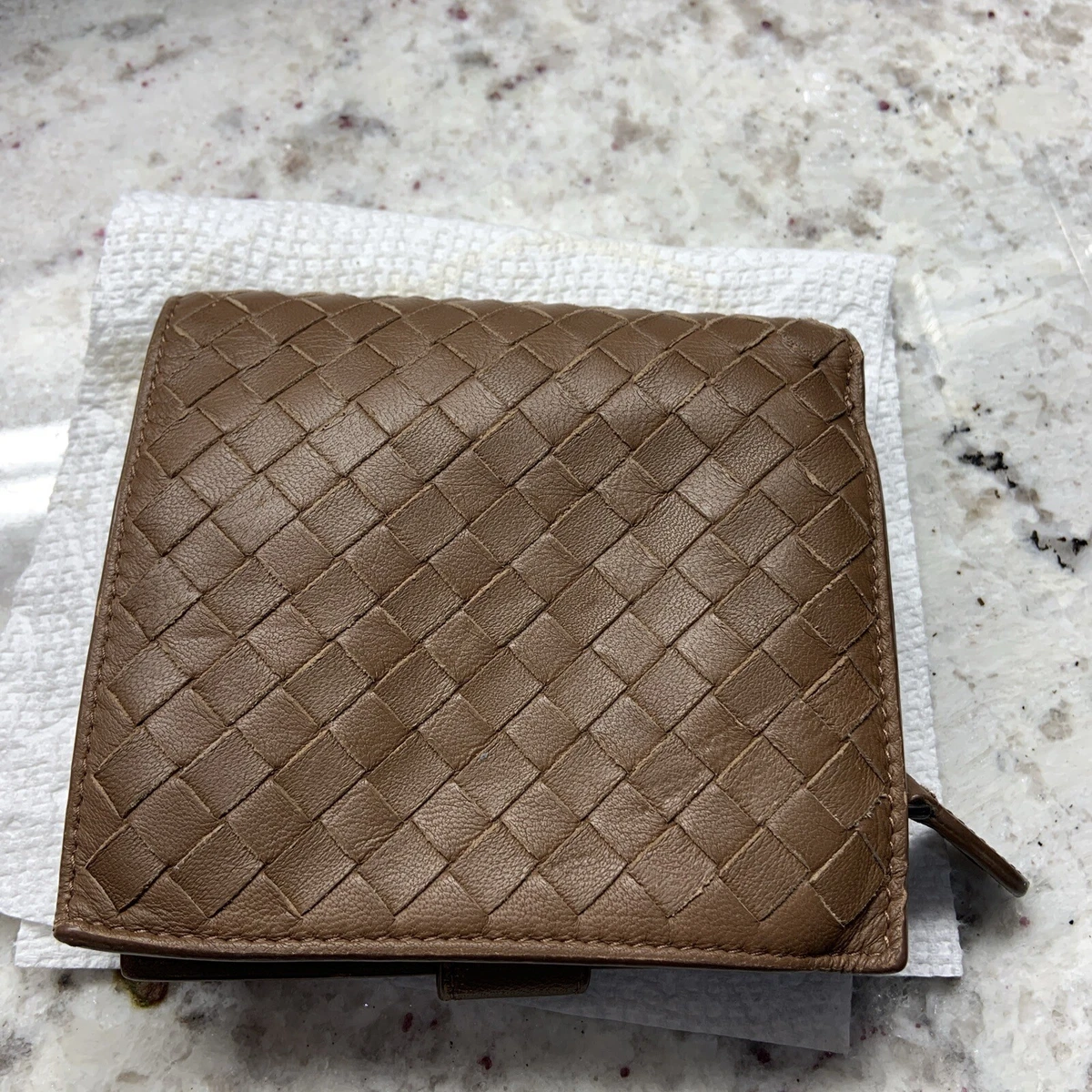 bottega compact wallet