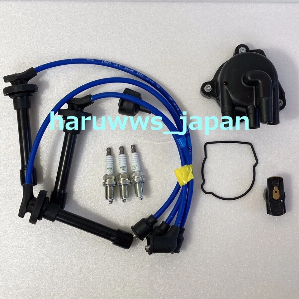 HONDA Acty Truck HA1 HA2 HA3 HA4 Distributor Cap & Rotor Spark Plugs & Cable JDM - Image 2 of 4