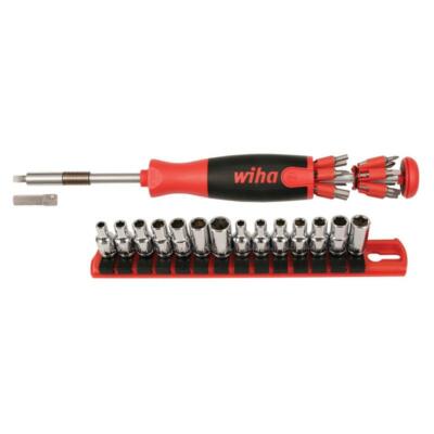 Wiha Tools 77793 26-in-1 Ultra Driver Tradesman Socket Set 41 piece