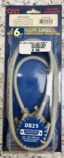 New Old Stock - QVS DB25 Female to Female Cable DB25-F/DB25-F 