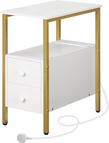 HOOBRO Beistelltisch Nachttisch 2 Schubladen Nachttisch 30 x 48 x 61,5 cm - Bild 17 von 29