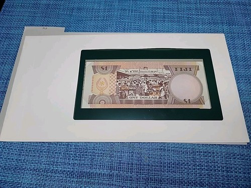 🇫🇯 Banknotes of all Nations  Fiji  1 Dollar  1980 P-76 C/5  UNC 121524-17 - Picture 3 of 4