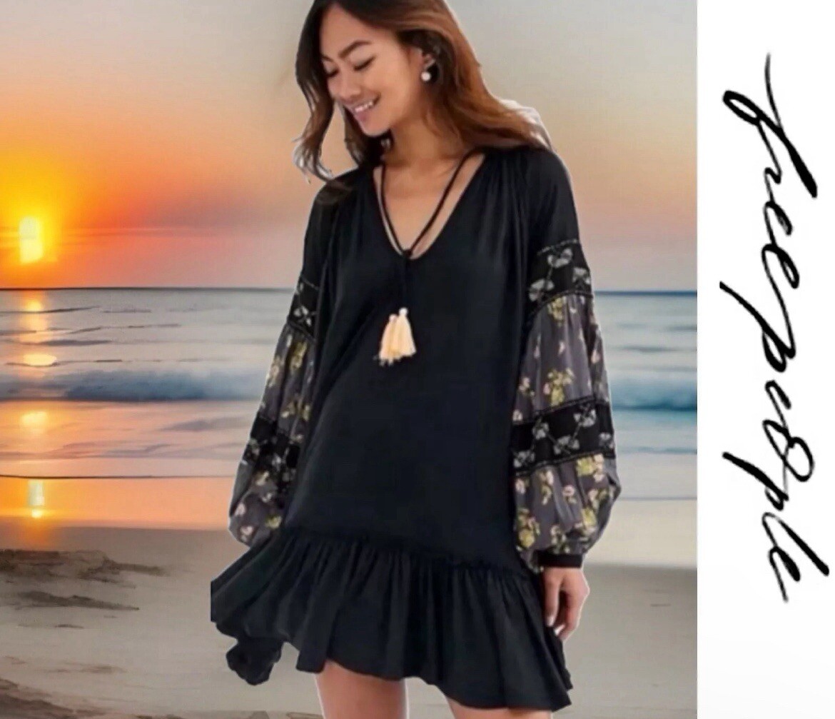 free people mixin it up mini dress Free People Mixin It Up Mini Dress in Sky Combo