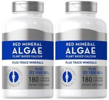 Red Mineral Algae 1800mg Aquamin Plant Based Vegan Calcium Magneisum 2X180 Caps