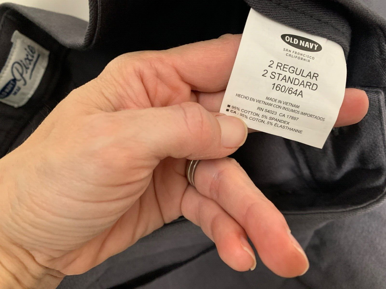 Old Navy Dark Gray Pixie Straight Stretch Pants 2 - image 5