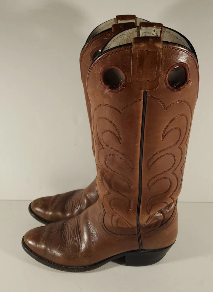 Botas Olathe 16" Buckaroo Western Cowboy Kansas couro marrom 36515 masculino 9 B - Imagem 2 de 4