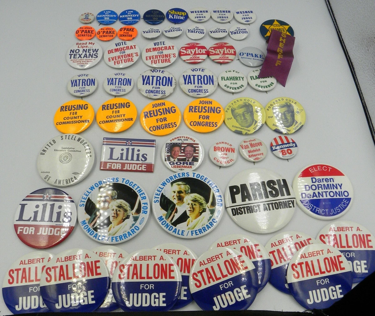 Election pins on sale
