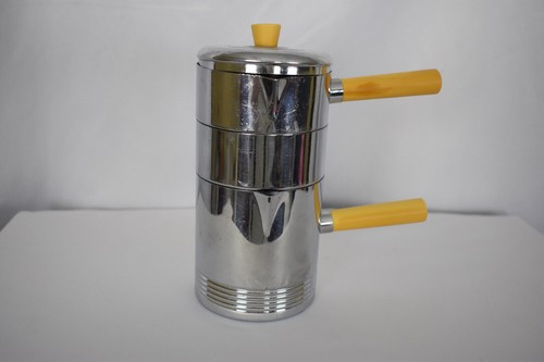 Antique Chase Chrome Individual Stacking Coffee Pot by Russel Wright